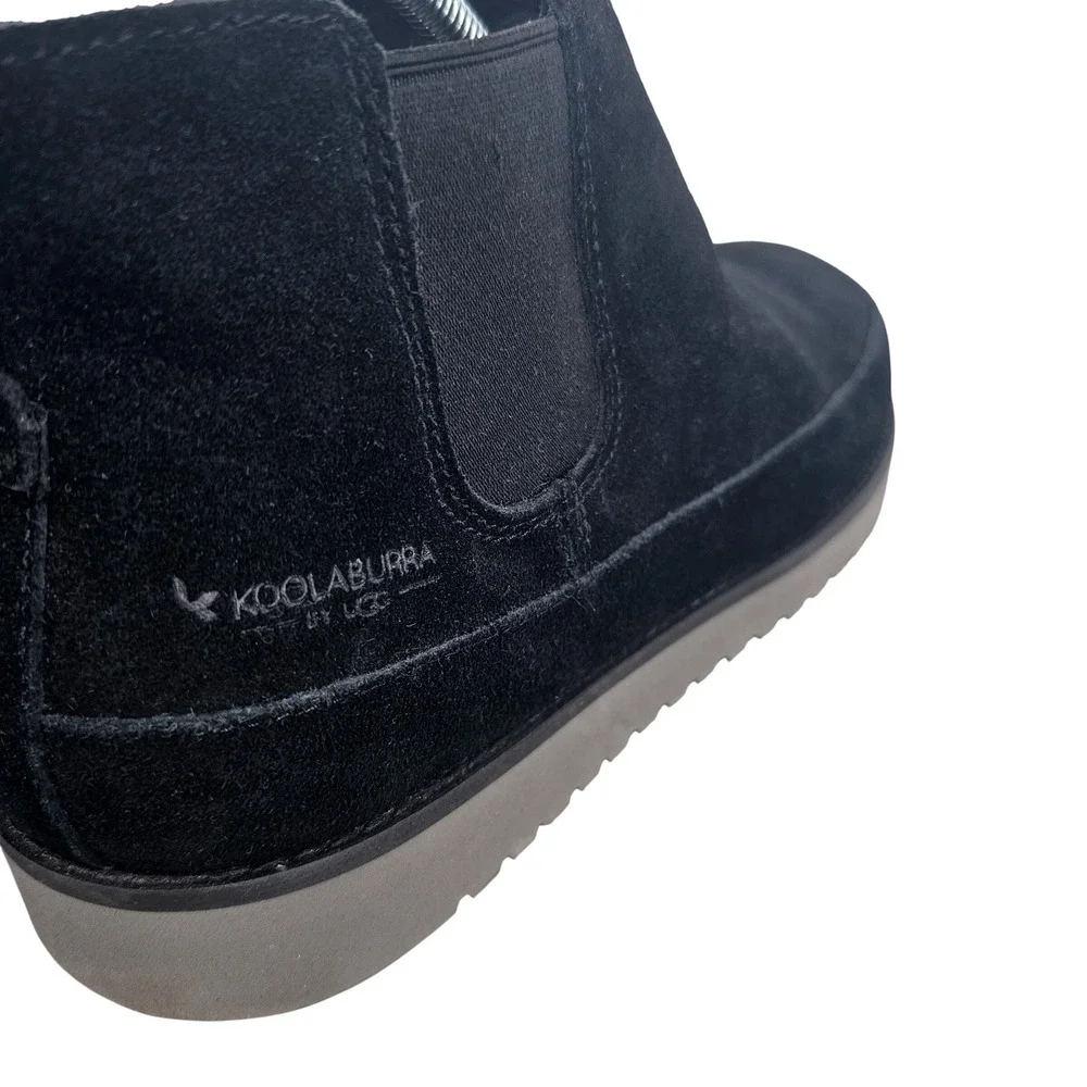 Koolaburra‎ by Ugg Black Suede Chelsea Boots Shoes 1132871 Mens Size 10